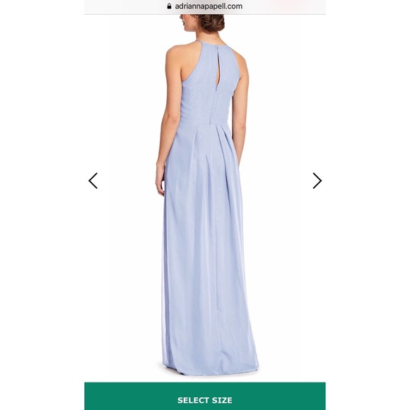 Isabelle halter chiffon w/keyhole back - Picture 6 of 6